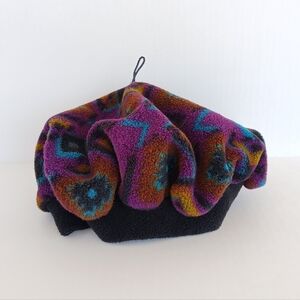 Vintage Rei Multicolor Fleece Beret Ski Hat
